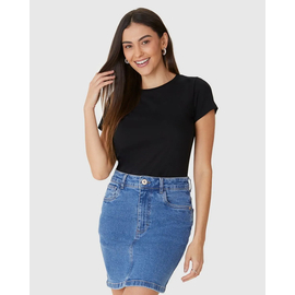 Blusa Básica Malwee Feminina Baby Look Em Algodão 100004499 - Atacado