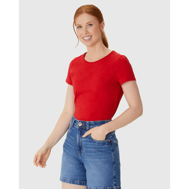 Blusa Básica Malwee Feminina Baby Look Em Algodão 100004499 - Atacado