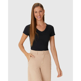 Blusa Básica Malwee Feminina Decote V Em Algodão 1000004502 - Atacado