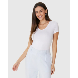 Blusa Básica Malwee Feminina Decote V Viscose Stretch 1000004503 - Atacado