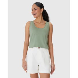 Regata Básica Malwee Feminina Evasê Viscose Stretch 1000132870 - Atacado