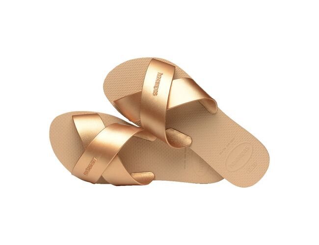 Chinelo Feminino Havaianas Aqua Metallic - Atacado