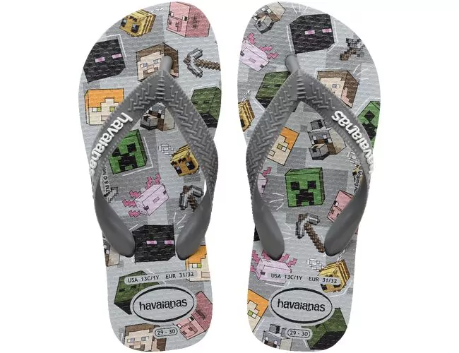 Chinelo infantil Havaianas Kids Minecraft - Atacado