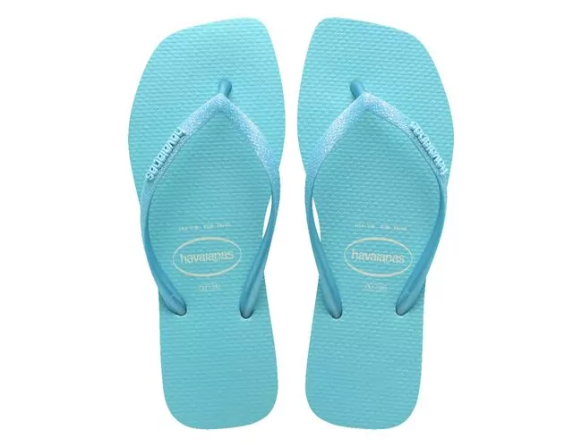 Chinelo Feminino Havaianas Slim Square Glitter Neon - Atacado