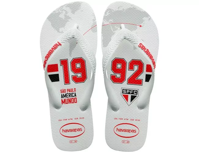 Chinelo Masculino Havaianas Top Times São Paulo - Atacado