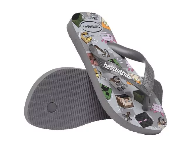 Chinelo infantil Havaianas Kids Minecraft - Atacado