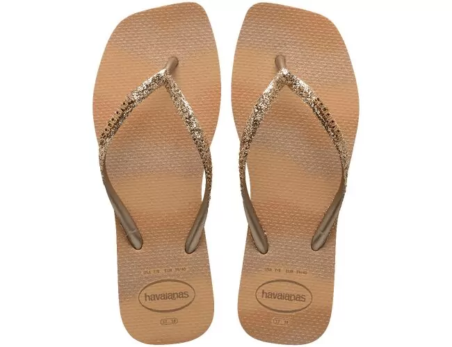 Chinelo Feminino Havaianas Slim Square Glitter Party - Atacado