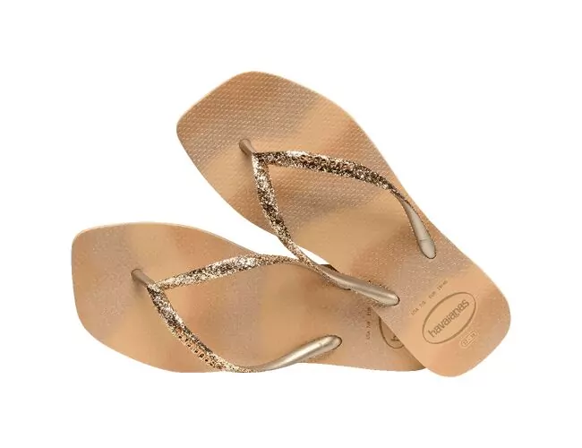 Chinelo Feminino Havaianas Slim Square Glitter Party - Atacado