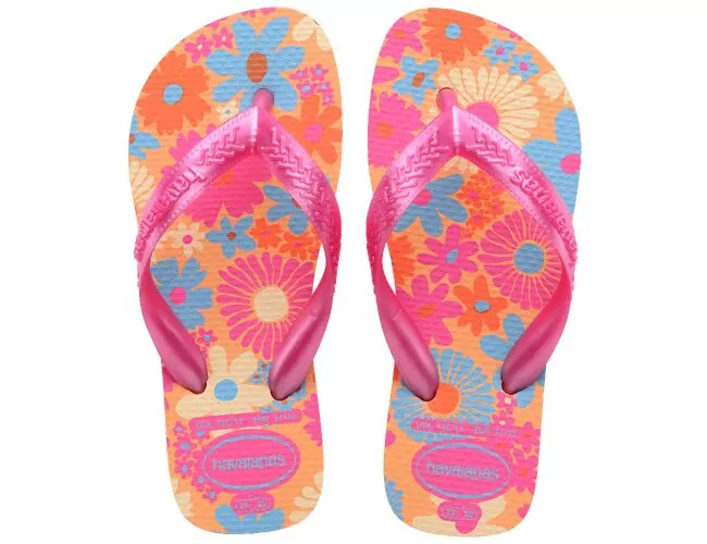Chinelo Infantil Havaianas Kids Flores - Atacado
