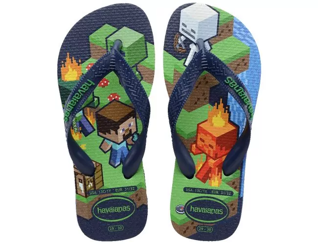 Chinelo Infantil Havaianas Kids Minecraft - Atacado