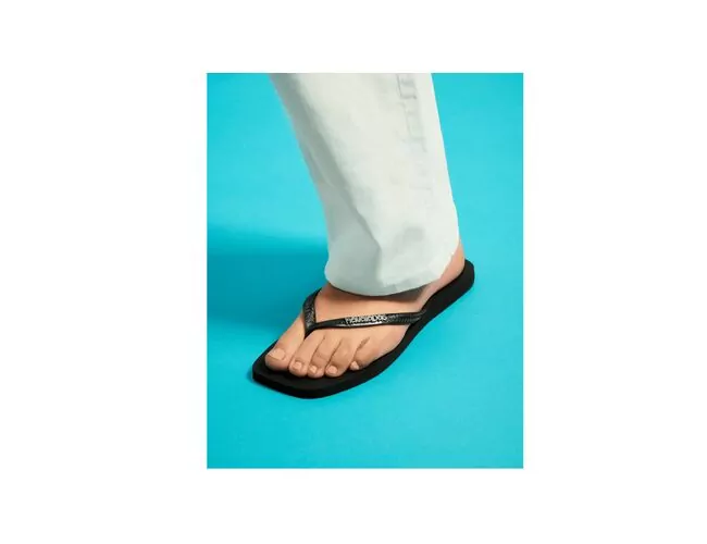 Chinelo Feminino Havaianas Slim Square Logo Metallic - Atacado