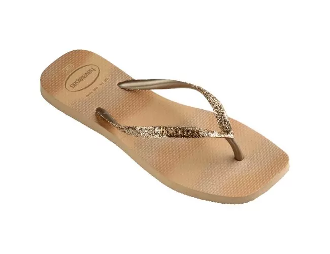 Chinelo Feminino Havaianas Slim Square Glitter Party - Atacado