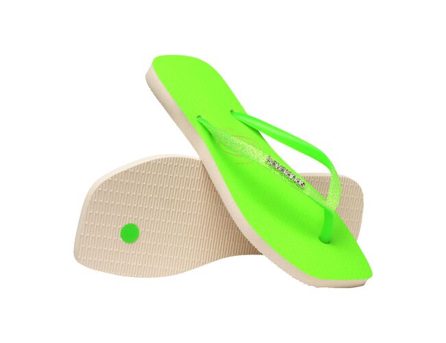 Chinelo Feminino Havaianas Slim Square Glitter Neon - Atacado