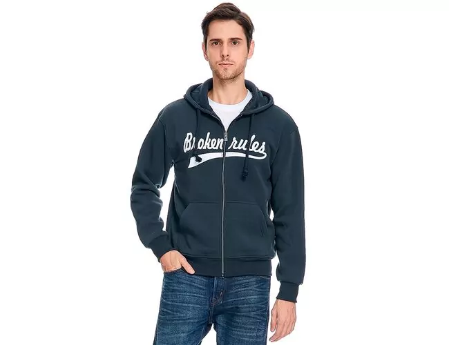 Blusa de Moletom Masculina Com Zíper 540378 - Atacado