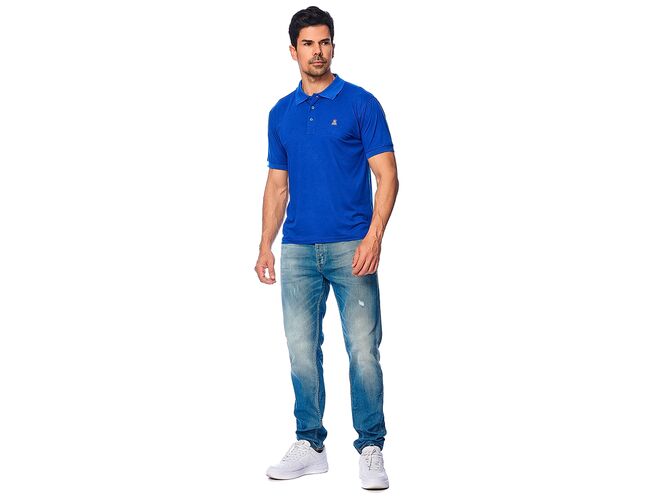 Camiseta polo masculina Broken Rules 120248 - Atacado