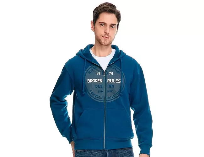 Blusa de Moletom Masculina Com Zíper 540397 - Atacado