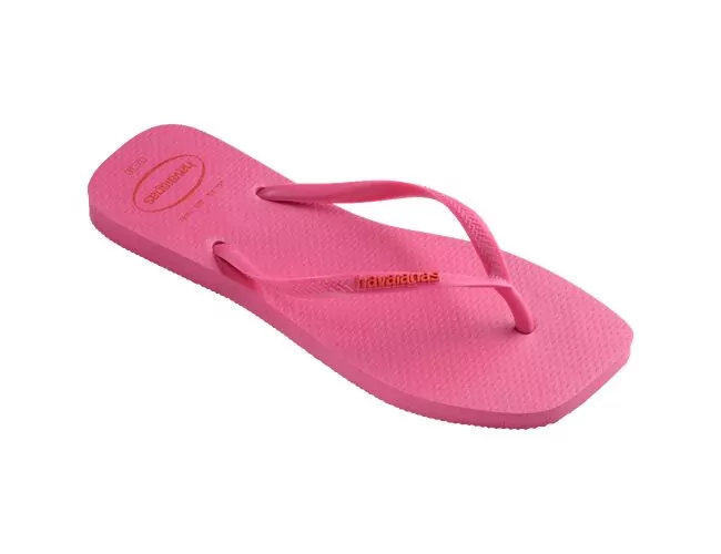 Chinelo Feminino Havaianas Slim Square Logo Pop-up - Atacado