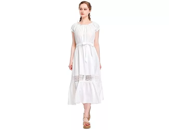 Vestido Feminino Manga curta Midi Facinelli 230243 - Atacado