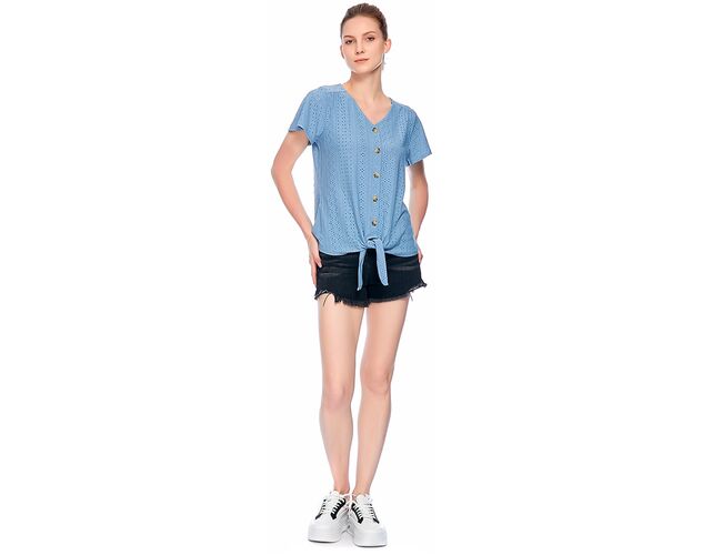 Blusa Bata Feminina Facinelli 220198 - Atacado