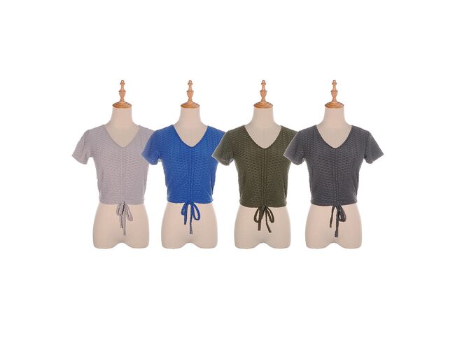 Blusa Manga Curta Fitness Feminina Facinelli 220209 - Atacado