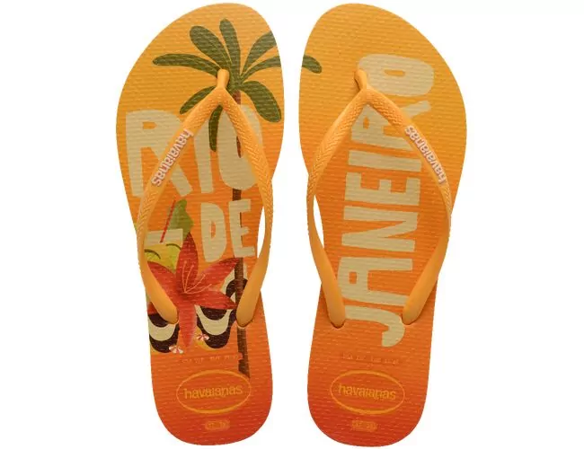 Chinelo Feminino Havaianas Slim Postcard - Atacado