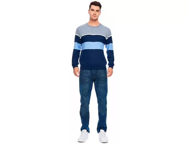 Blusa de tricot masculino Broken Rules 590168 - Atacado