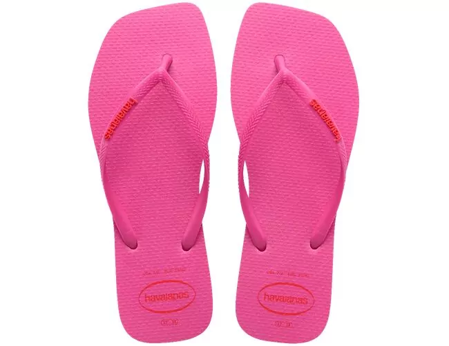 Chinelo Feminino Havaianas Slim Square Logo Pop-up - Atacado