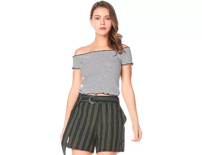 Shorts Feminino Com Bolso Facinelli 260051 - Atacado