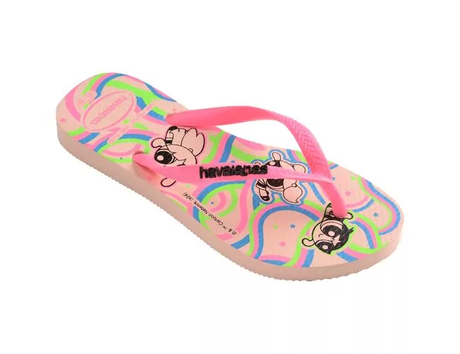 Chinelo Infantil Havaianas Kids Slim Powerpuff - Atacado