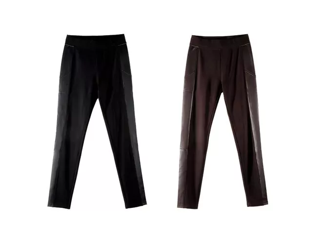 Calça Feminina Peluciada Detalhe em Courino 240482 - Atacado