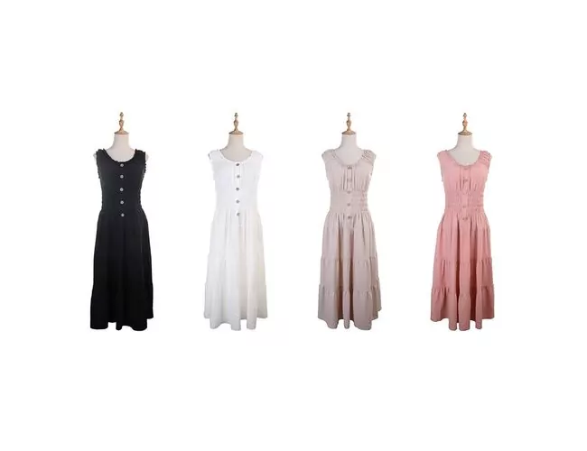 Vestido Feminino Regata Midi Facinelli 230246 - Atacado