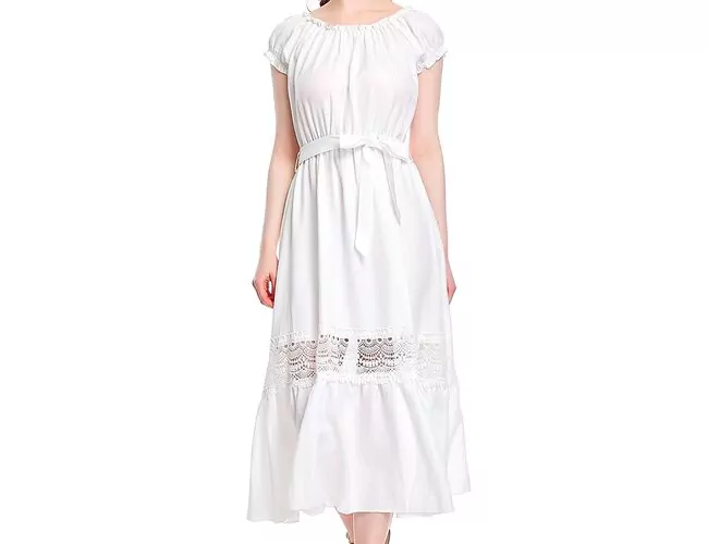 Vestido Feminino Manga curta Midi Facinelli 230243 - Atacado