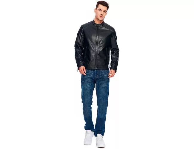 Jaqueta corino masculino Broken Rules 520148 - Atacado