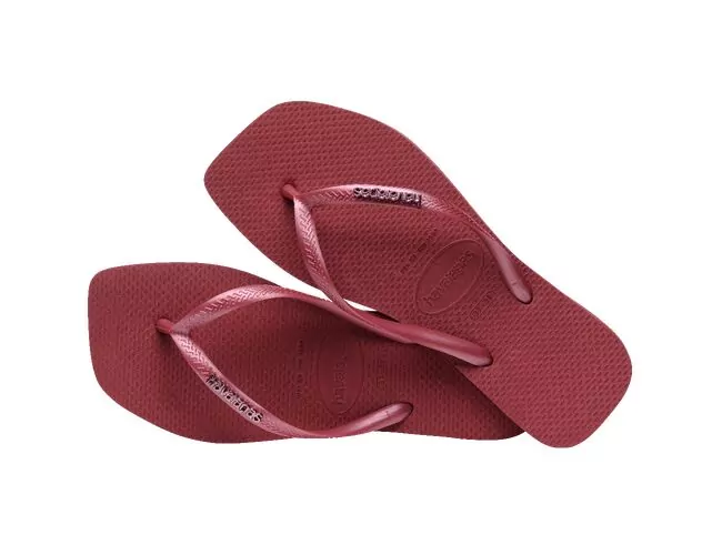 Chinelo Feminino Havaianas Slim Sq Logo Met - Atacado