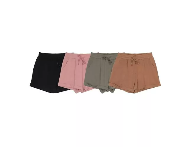 Shorts feminino cintura alta Facinelli 260096 - Atacado