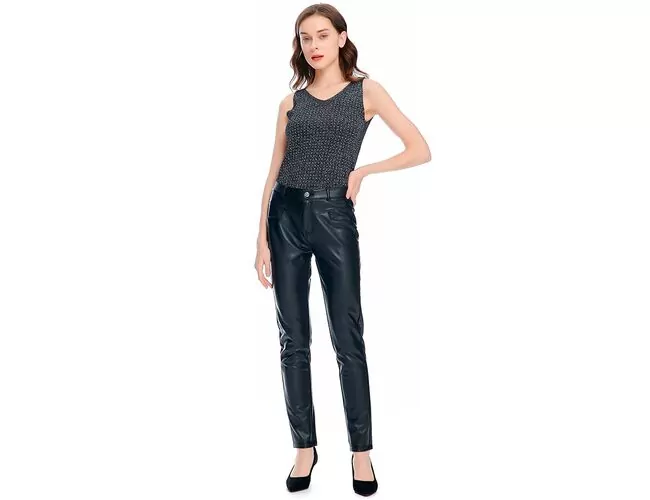 Calça Feminina em PU Slim Lisa 240384 - Atacado