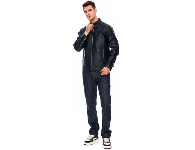 Jaqueta corino masculino Broken Rules 520155 - Atacado