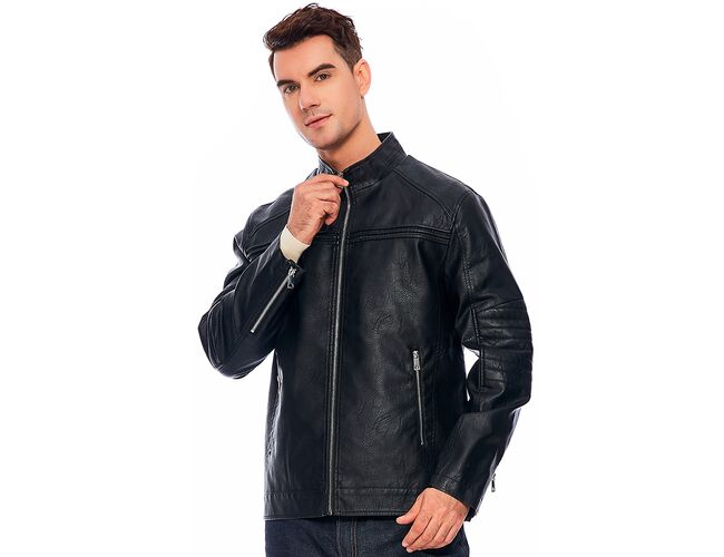 Jaqueta corino masculino Broken Rules 520155 - Atacado