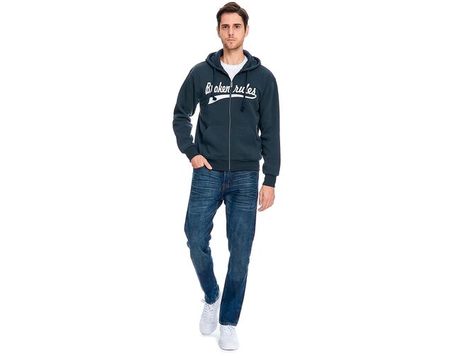 Blusa de Moletom Masculina Com Zíper 540378 - Atacado