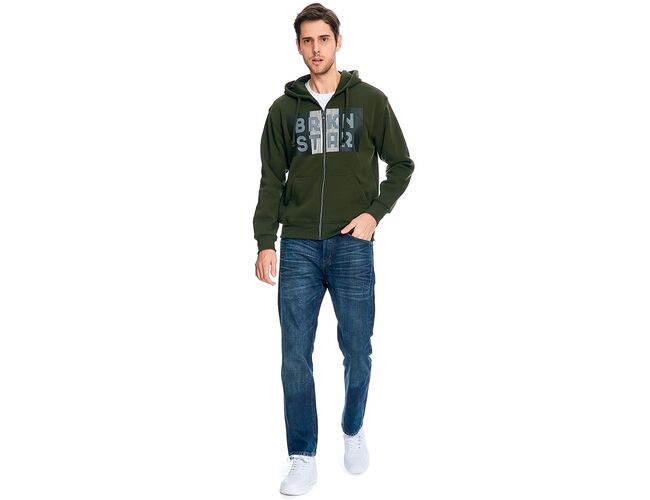 Blusa de Moletom Flanelada Com Zíper 540398 - Atacado