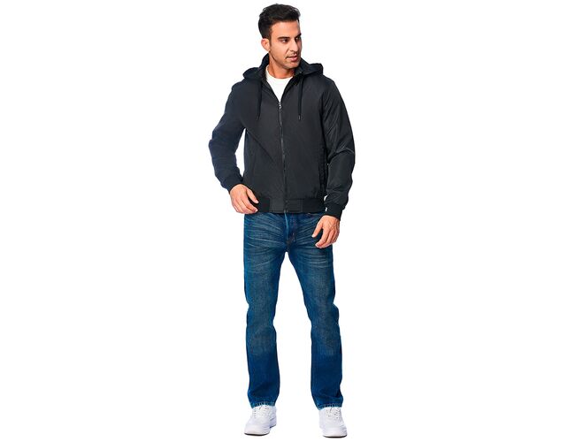 Jaqueta Masculina de Sarja Com Capuz 580056 - Atacado