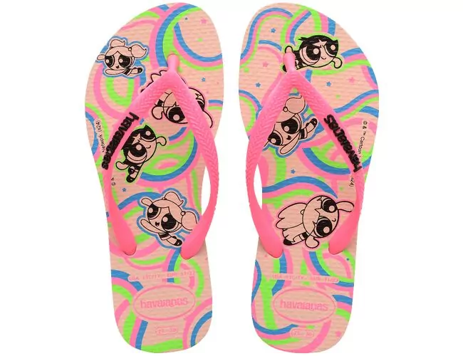 Chinelo Infantil Havaianas Kids Slim Powerpuff - Atacado