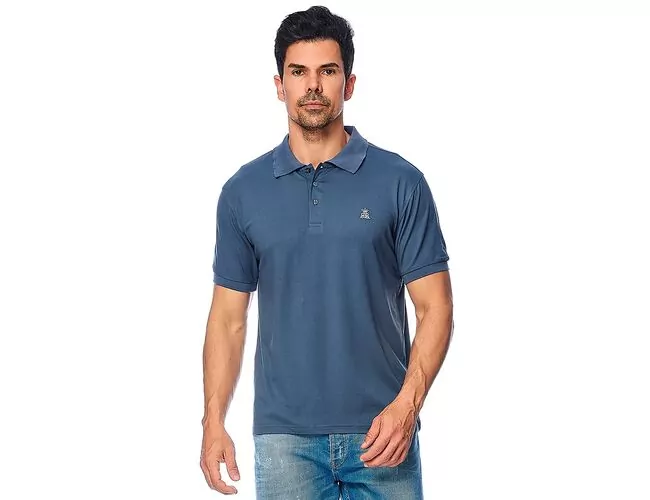 Camiseta polo masculina Broken Rules 120245 - Atacado