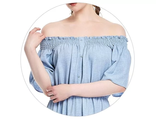 Vestido feminino manga curta Midi Facinelli 230242 - Atacado