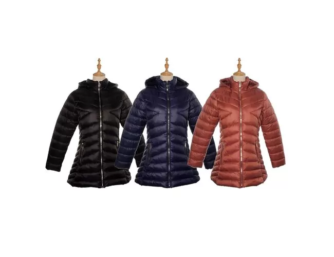 Jaqueta Puffer Feminina Alongada Peluciada 620251 - Atacado