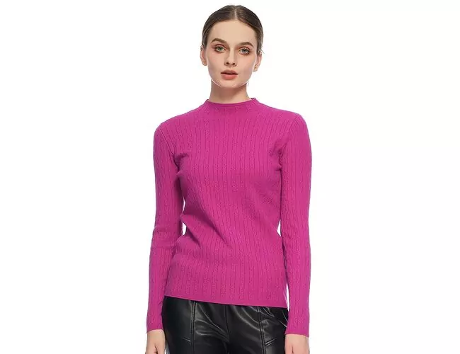 Blusa Feminina Em Tricot Básico Canelado 651052 - Atacado