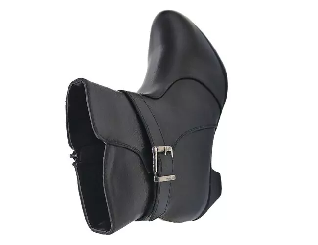 Bota Casual Feminina De Cano e Salto Baixo Mooncity 73037 Preto - Atacado