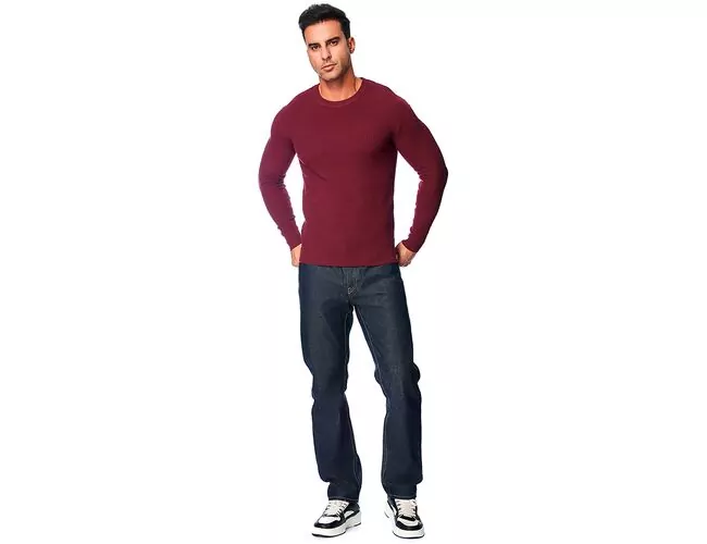 Blusa Suéter Masculino de Tricot Com Textura 590217 - Atacado