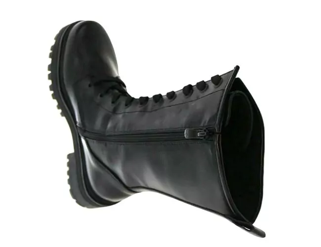 Bota Coturno Feminina Salto Tratorado Mooncity 72227 Preto - Atacado
