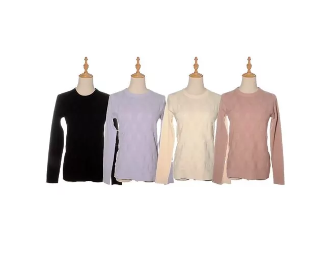 Blusa Feminina em Tricot Gola Redonda 650937 - Atacado